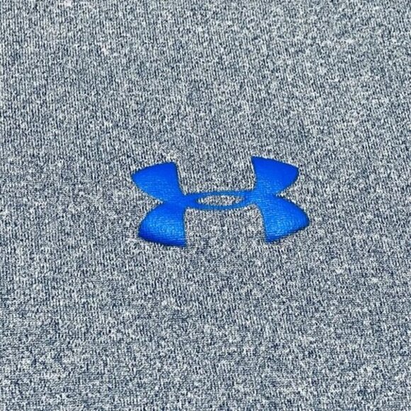 Under Armour Long Sleeve Men's Medium Heather Blue Loose Fit Coldgear Henley EUC - Picture 7 of 10